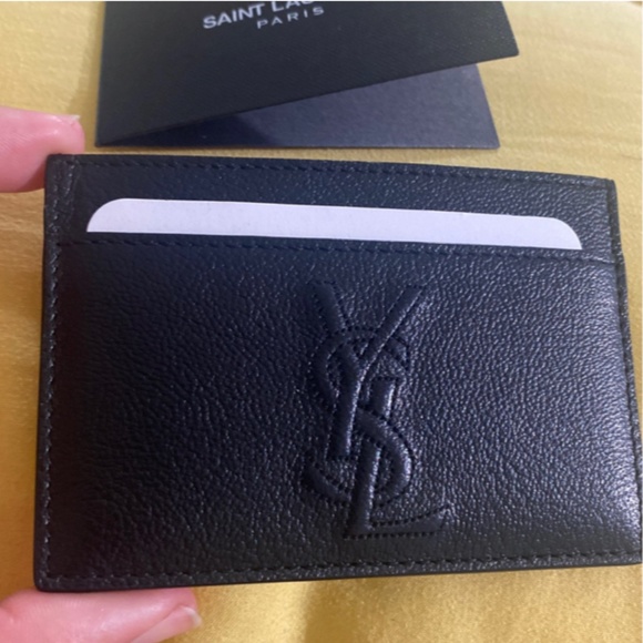 YSL Leather Credit Card holder - Picture 1 of 3